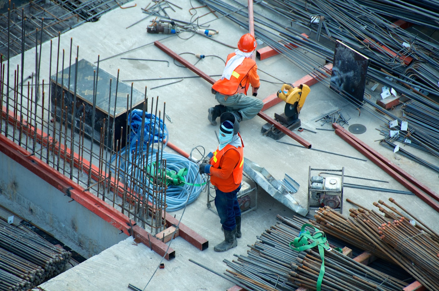 Maintenance engineers at work